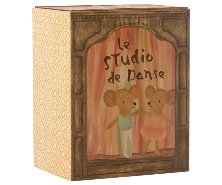 Maileg Ballet mice in dance studio - Little sister and brother