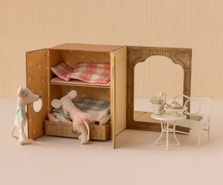 Maileg Ballet mice in dance studio - Little sister and brother