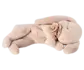 Sleeping bunny plush, Small - Powder