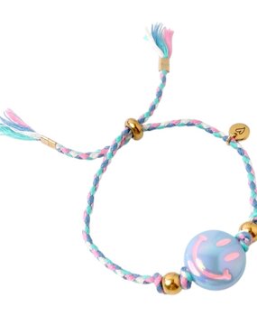 Love Issue Armband Happy Smiley Baby Blue Love Issue Armband Happy Smiley Baby Blue