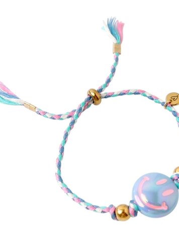 Love Issue Armband Happy Smiley Baby Blue