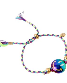 Love Issue Armband Happy Smiley Petrol Love Issue Armband Happy Smiley Petrol
