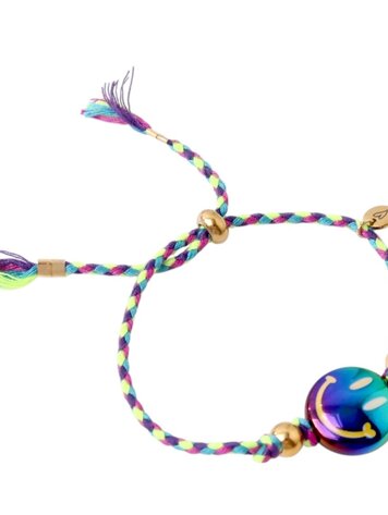 Love Issue Armband Happy Smiley Petrol