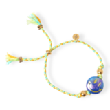 Love Issue Armband Happy Smiley Dark Blue Green