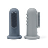 Mushie Baby vingertandenborstel 2 stuks - Stone / Tradewinds Mushie Baby vingertandenborstel 2 stuks - Stone / Tradewinds