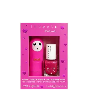 Inuwet Duobox lippenbalsem + nagellak Fuchsia Inuwet Duobox lippenbalsem + nagellak Fuchsia
