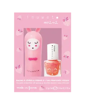 Inuwet Duobox lippenbalsem + nagellak Pink Inuwet Duobox lippenbalsem + nagellak Pink