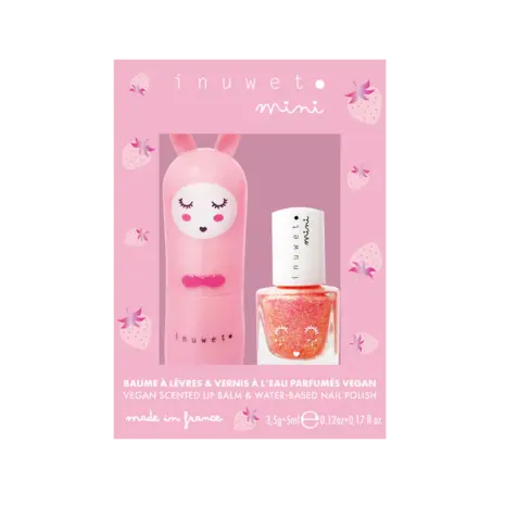 Inuwet Duobox lippenbalsem + nagellak Pink Inuwet Duobox lippenbalsem + nagellak Pink