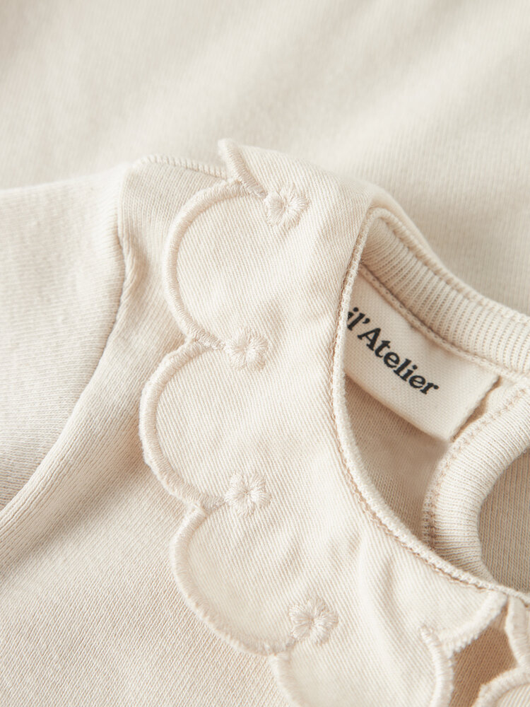 Lil Atelier 13253484 NBFFUNDO LUS LS SLIM BODY LIL White