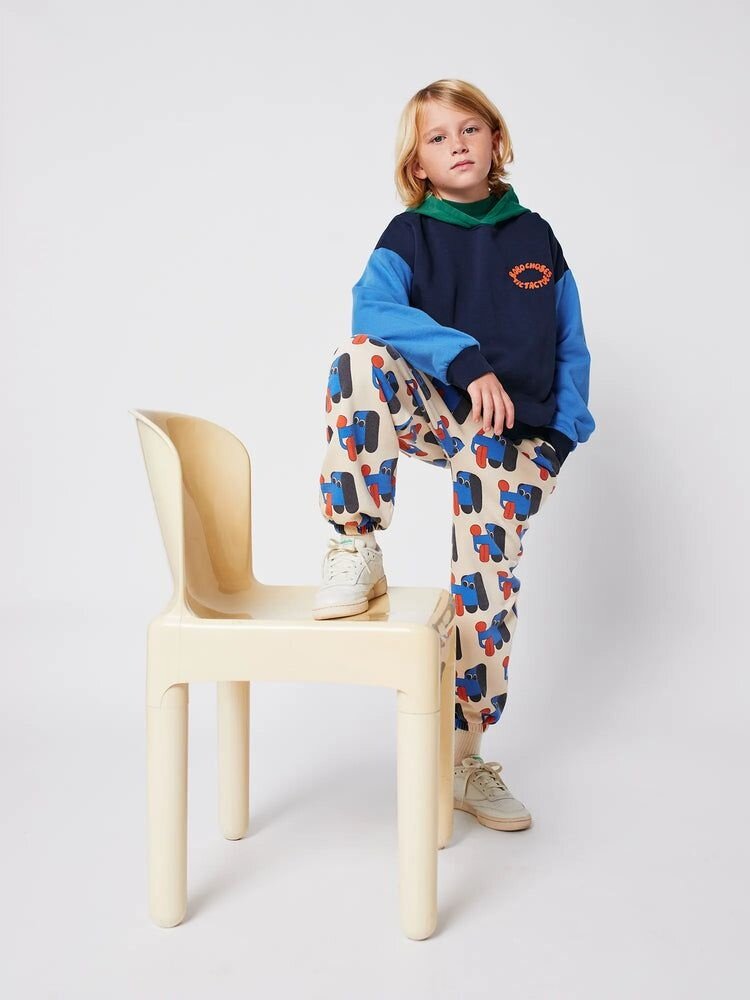 Bobo Choses Tic Tac Toe color block hoodie Bobo Choses Tic Tac Toe color block hoodie