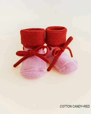 Hvid Booties - Cotton Candy/Red Hvid Booties - Cotton Candy/Red