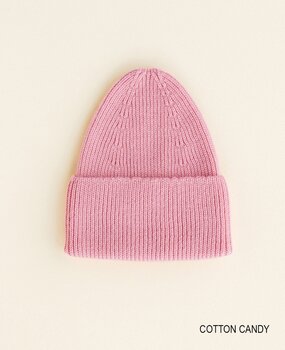 Hvid Beanie Fonzie ADULT - Cotton Candy Hvid Beanie Fonzie ADULT - Cotton Candy