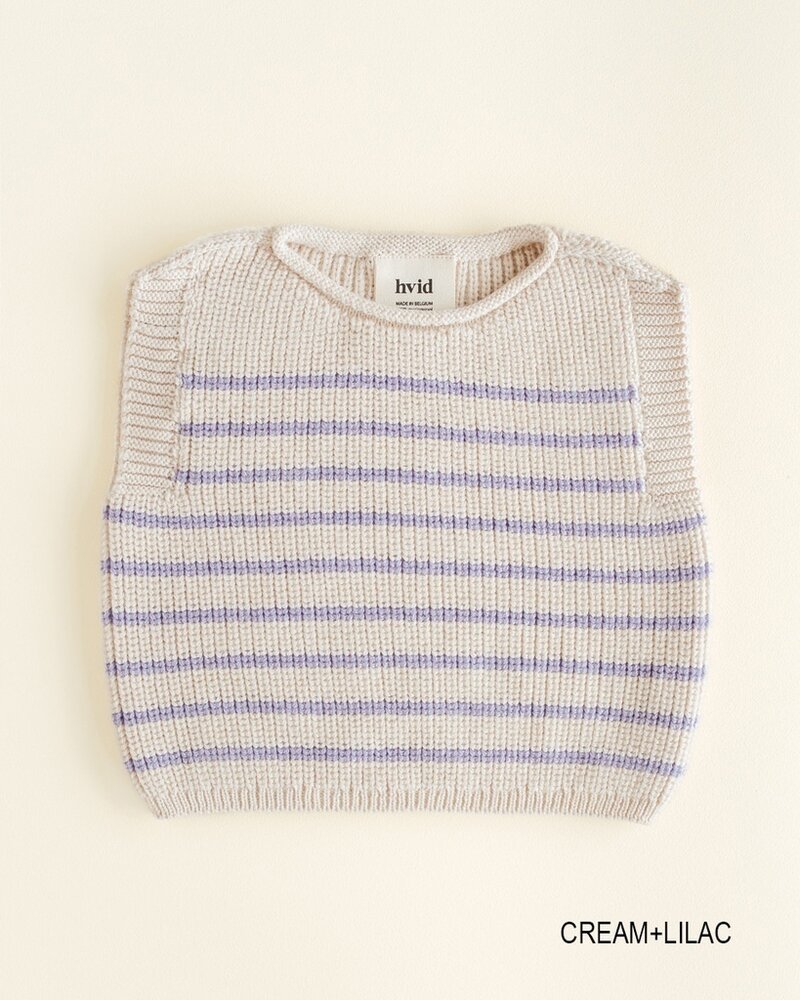 Hvid Harvey vest - Cream/Lilac Hvid Harvey vest - Cream/Lilac