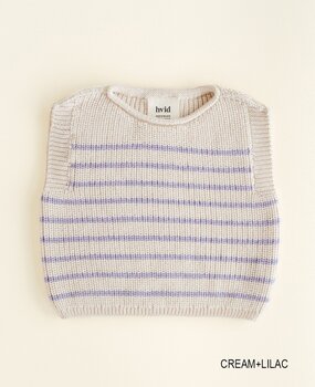 Hvid Harvey vest - Cream/Lilac Hvid Harvey vest - Cream/Lilac