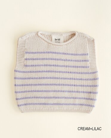 Hvid Harvey vest - Cream/Lilac Hvid Harvey vest - Cream/Lilac
