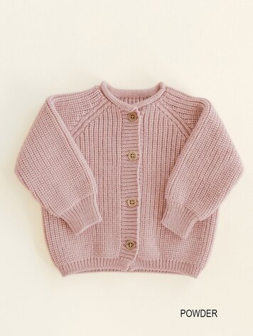 Hvid Cardigan Inga - Powder