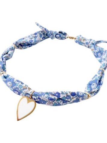 Love Issue Twilly Ketting - Blue bouquet