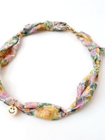 Love Issue Twilly Ketting - Pastel flowers