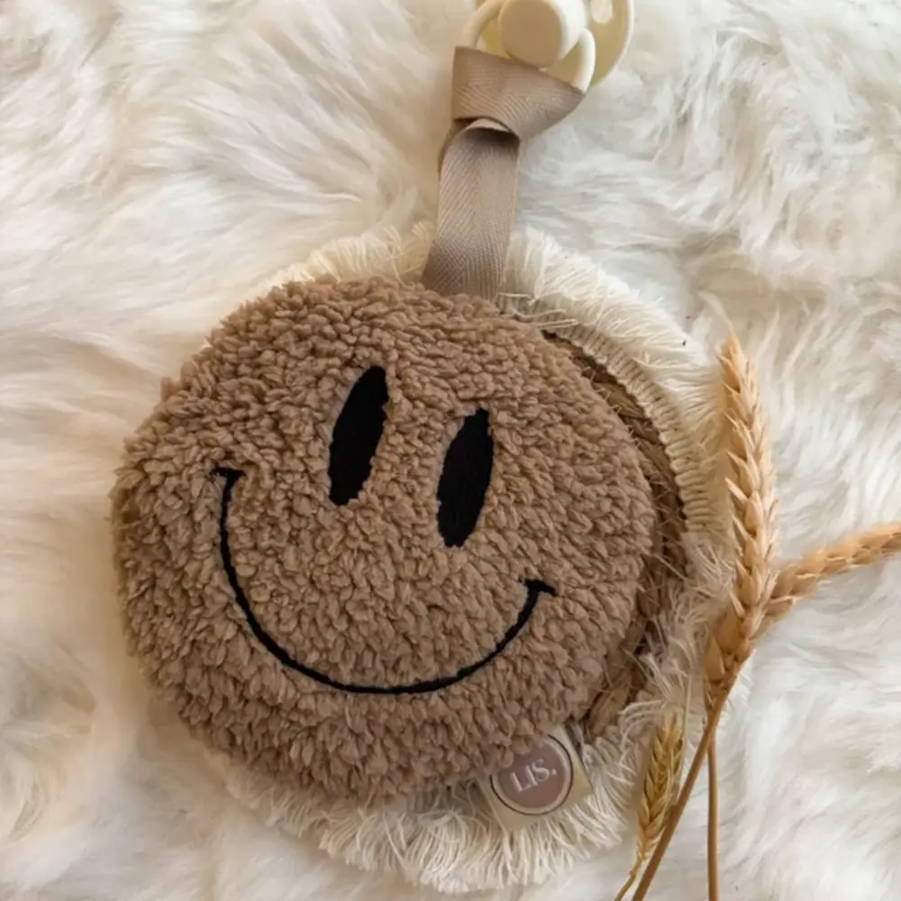 LIS Speenkoord Smiley - Taupe LIS Speenkoord Smiley - Taupe