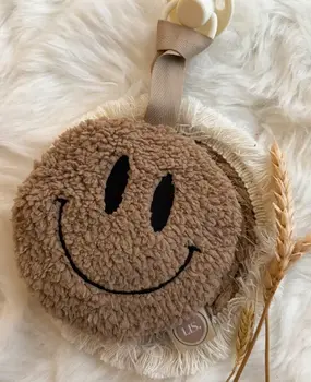 LIS Speenkoord Smiley - Taupe LIS Speenkoord Smiley - Taupe