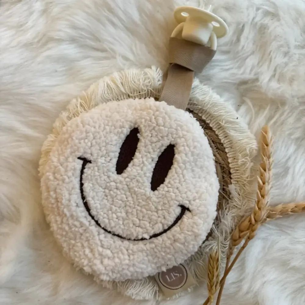 LIS Speenkoord Smiley - Creme LIS Speenkoord Smiley - Creme