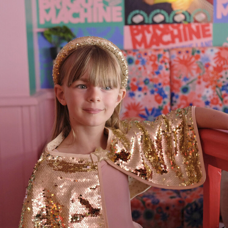Rockahula Gold Sequin Cape