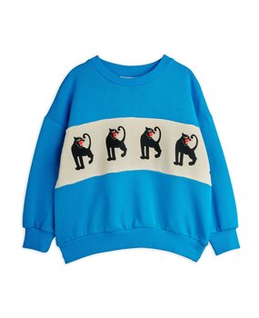 Mini Rodini Panther panel sweatshirt blue