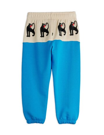 Mini Rodini Panther panel sweatpants blue