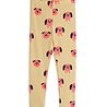 Mini Rodini legging met all-over hondenprint geel