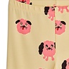 Mini Rodini legging met all-over hondenprint geel