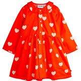 Mini Rodini Hearts aop woven dress red Mini Rodini Hearts aop woven dress red