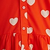 Mini Rodini rode jurk met witte hartjes