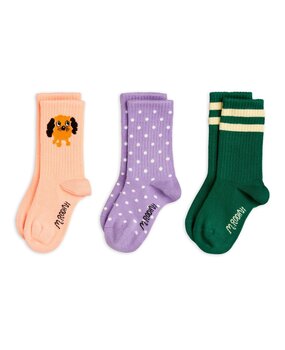 Mini Rodini Doggie 3-pack socks