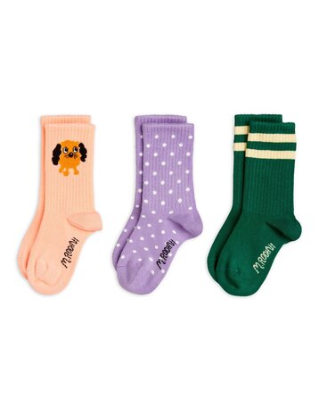 Mini Rodini Doggie 3-pack socks Mini Rodini Doggie 3-pack socks