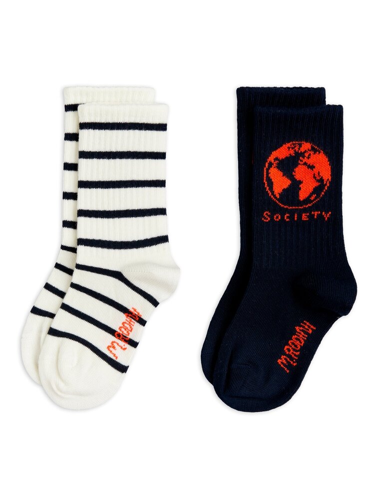 Mini Rodini Society 2-pack socks