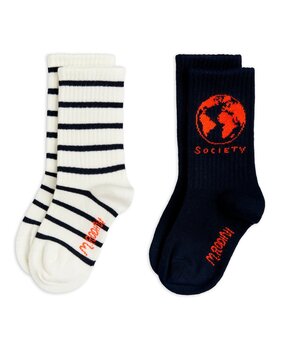 Mini Rodini Society 2-pack socks