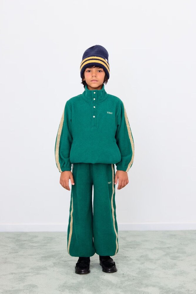 Tiny Cottons sweatpants van badstof groen Tiny Cottons sweatpants van badstof groen
