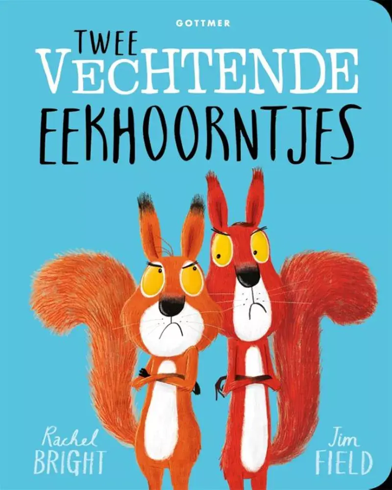 Boeken Kartonboek: Twee vechtende eekhoorntjes. 3+