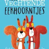Kartonboek: Twee vechtende eekhoorntjes. 3+