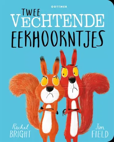 Boeken Kartonboek: Twee vechtende eekhoorntjes. 3+