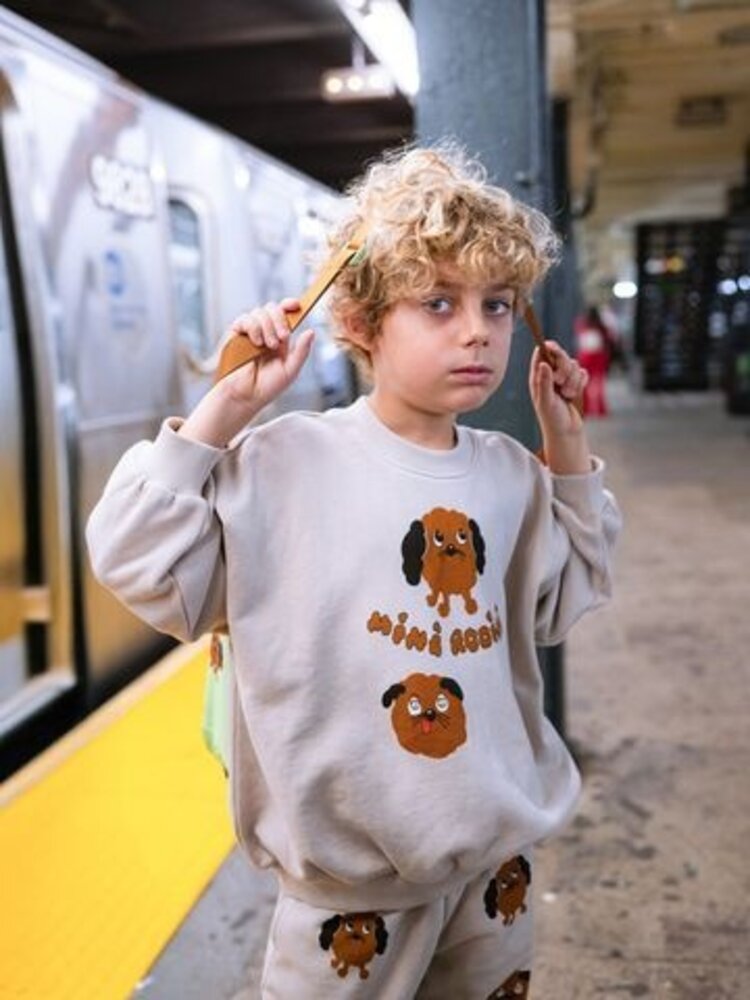 Mini Rodini Doggies sp sweatshirt grey