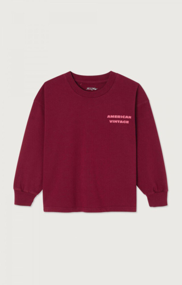 American Vintage T-Shirt Fizvalley BORDEAUX VINTAGE American Vintage T-Shirt Fizvalley BORDEAUX VINTAGE