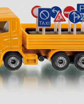 Siku SK1322 Vrachtwagen met verkeersborden