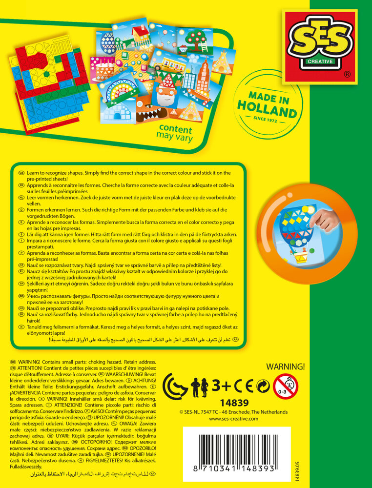 SES Ik leer vormen herkennen SES Ik leer vormen herkennen