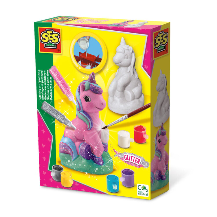 SES gieten en schilderen Unicorn - gips gieten & verven