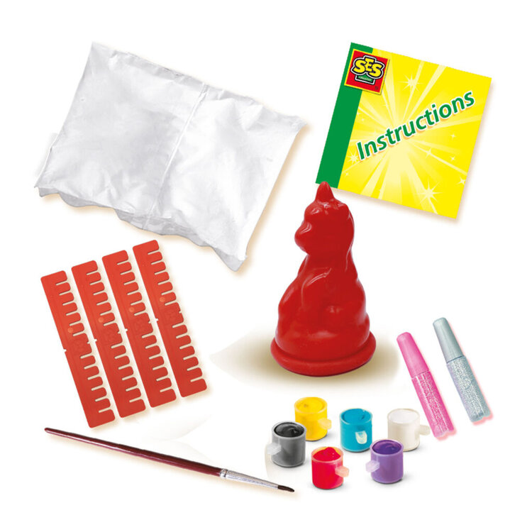 SES gieten en schilderen Unicorn - gips gieten & verven