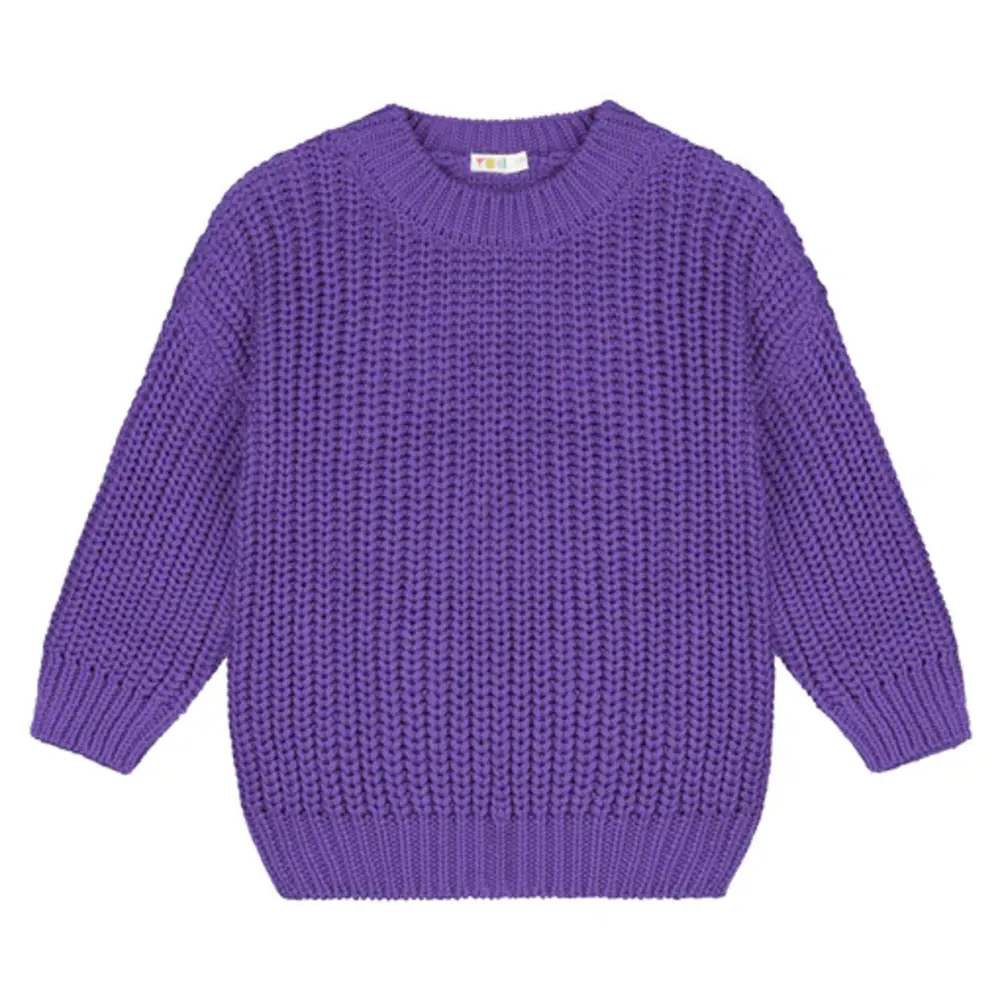 Yuki Kidswear Chunky knitted sweater - Amethyst Yuki Kidswear Chunky knitted sweater - Amethyst