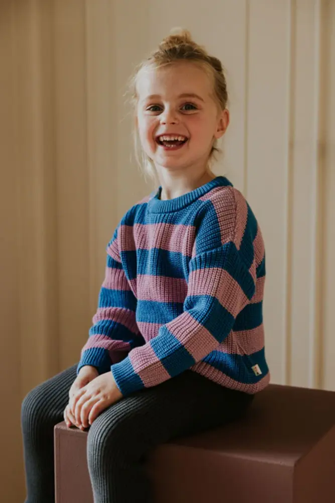 Yuki Kidswear Chunky knitted sweater - Cotton Candy Yuki Kidswear Chunky knitted sweater - Cotton Candy