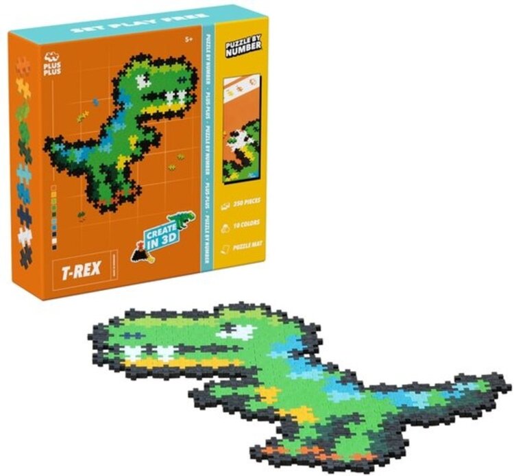 Plus Plus Puzzle By Number T-Rex 250ST