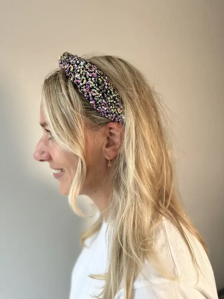 Altijd Knap Haarband Celebrate Glitter Zwart